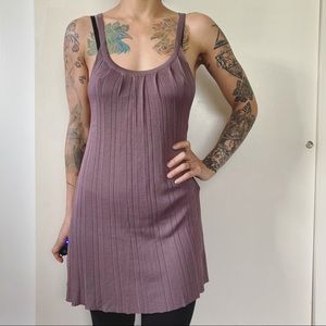 NWT Jak&Rae purple tank tunic pleated dress sz L